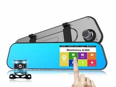 Camera auto dubla tip oglinda cu touchscreen